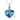 Ashes Keepsake 925 Silver Skeleton Arms Hug Heart Urn Necklace With Blue Zirconia / Cremation Jewelry