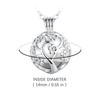 Cremation Jewelry Flower Cage Locket