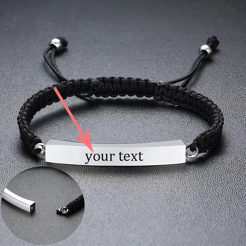 Ashes Keepsake Engraved Memorial Urn Bracelet Stainless Steel Cremation Jewelry For Men And Women