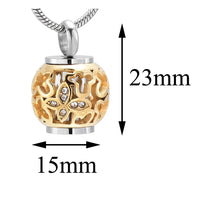 Cremation Jewelry Butterfly Urn Necklace