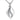 Crystal Tear Drop Urn Necklace Stainless Steel