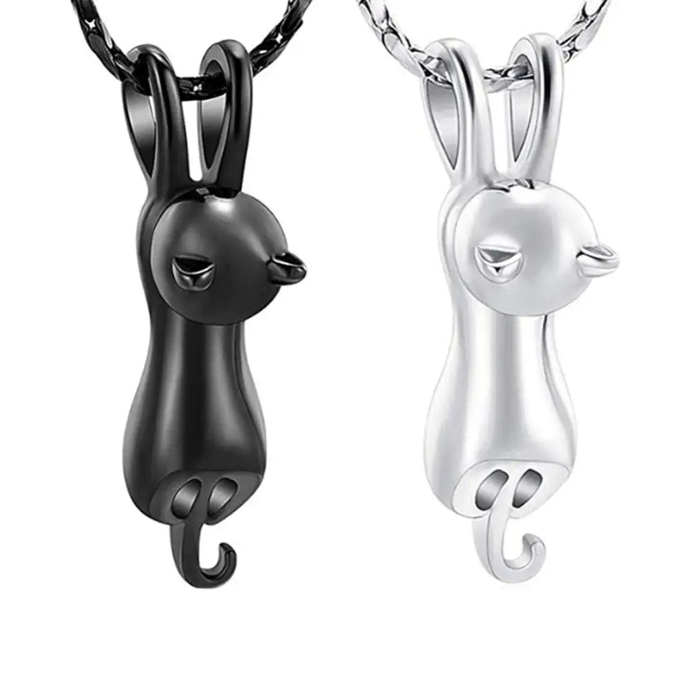 Pet Cremation Jewelry Cat Urn Necklace for Ashes