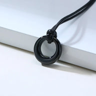 Hollow Circle Dog Ashes Necklace