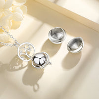 Cremation Jewelry Flower Cage Locket
