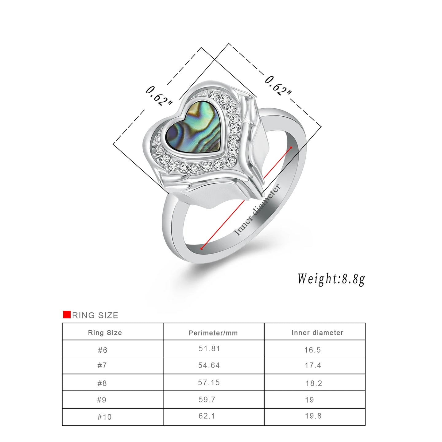 Ashes Ring Heart