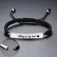 Ashes Keepsake Engraved Memorial Urn Bracelet Stainless Steel Cremation Jewelry For Men And Women