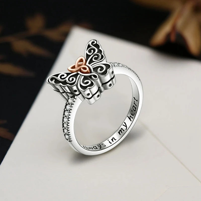 Butterfly Urn Ring For Ashes