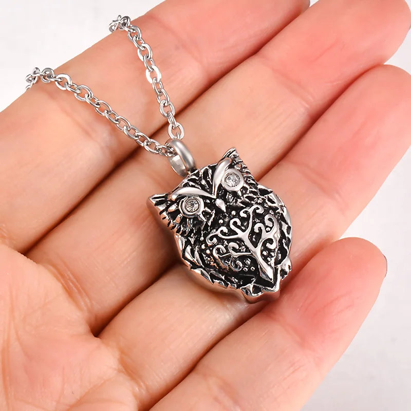 Owl Urn Necklace Cremation Jewelry