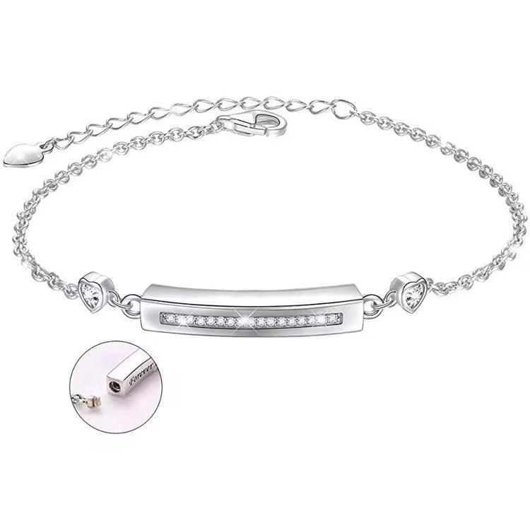 Ashes Keepsake Stainless Steel Urn Ashes Bracelet Forever in My Heart