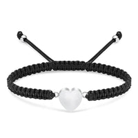 Ashes Keepsake Adjustable Urn Bracelet Heart-shaped Urn Pendant Stainless Steel