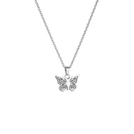 Butterfly Urn Ashes Necklace For Cremation Stainless Steel