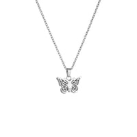 Butterfly Urn Ashes Necklace For Cremation Stainless Steel