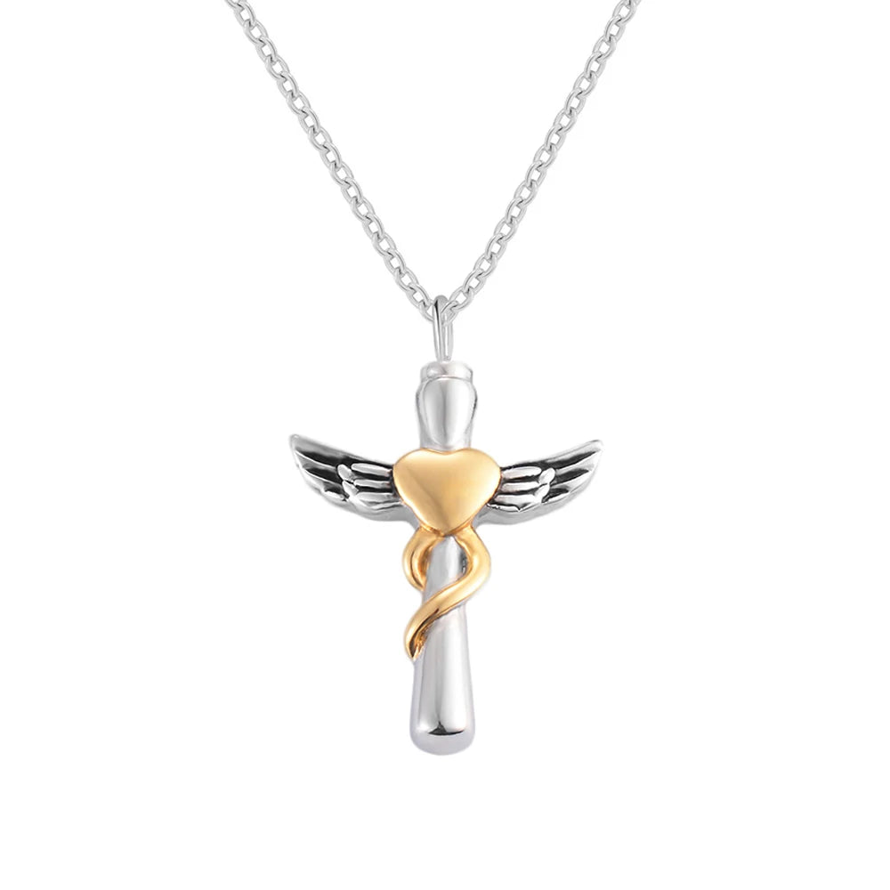 Cross Urn Necklace Cremation Jewelry
