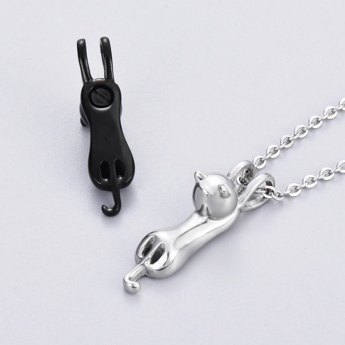 Pet Cremation Jewelry Cat Urn Necklace for Ashes
