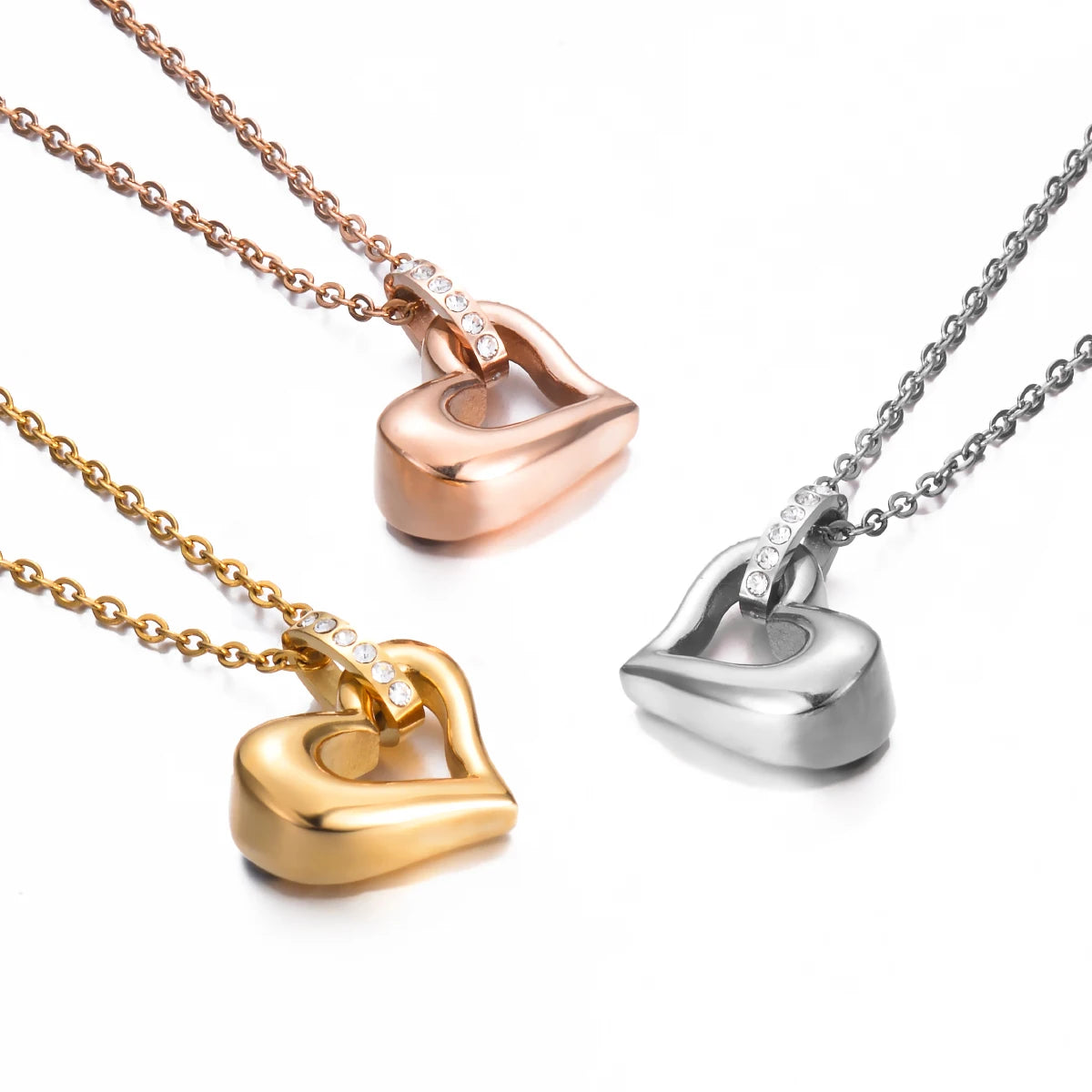 Ashes Keepsake Heart Mini Urn Necklace Stainless Steel Cremation Jewelry For Women