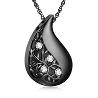 Ashes Keepsake Tree of Life Teardrop Urn Necklace Cremation Jewelry