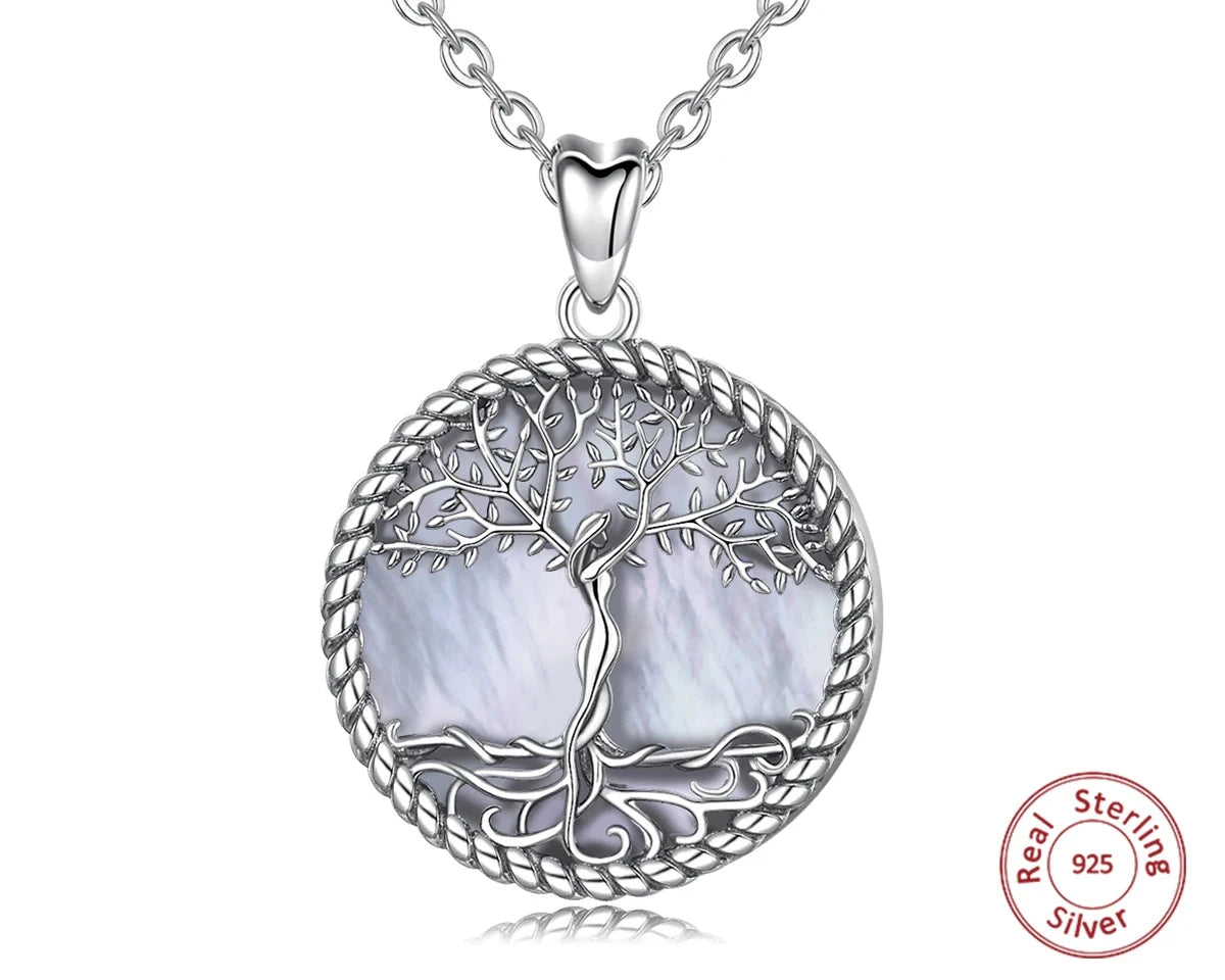 Sterling Silver Tree of Life Urn Pendant