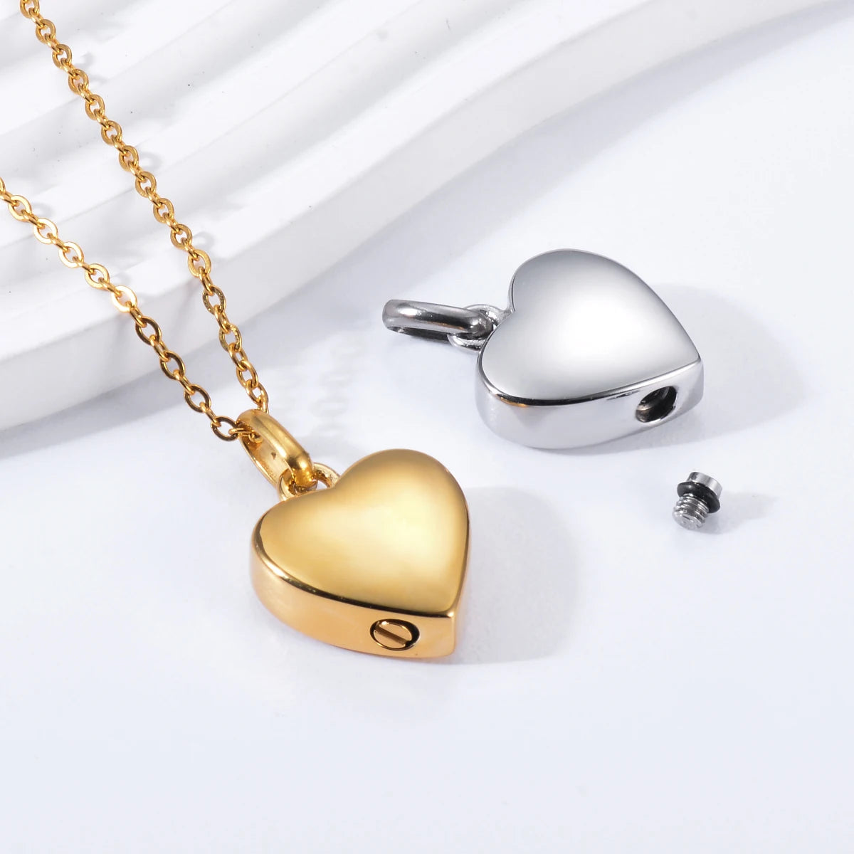 Cremation Jewelry Heart Cremation Urn Necklace