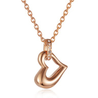 Stainless Steel Cremation Jewelry Heart Pendant With Zirconia