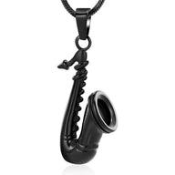 Saxophone Urn Necklace for Ashes
