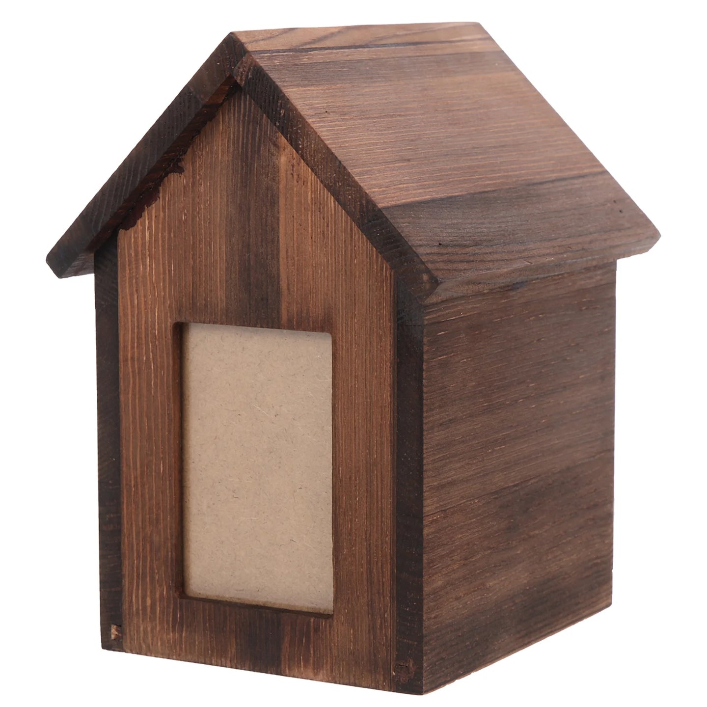 Wooden Pet Urn With Photo Keepsake for Dog or Cat Ashes