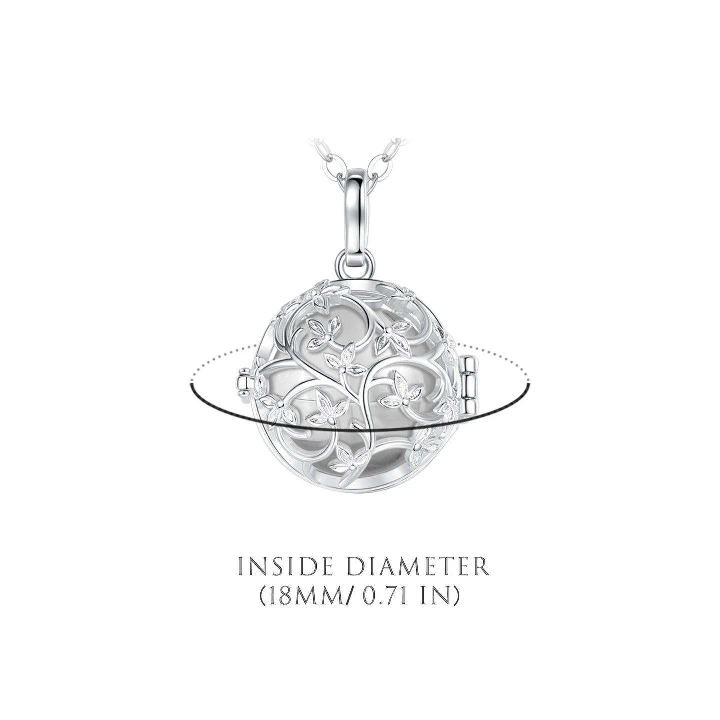 Flower Cage Urn Necklace For Ashes