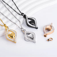 Cremation Jewelry Crystal Teardrop Heart