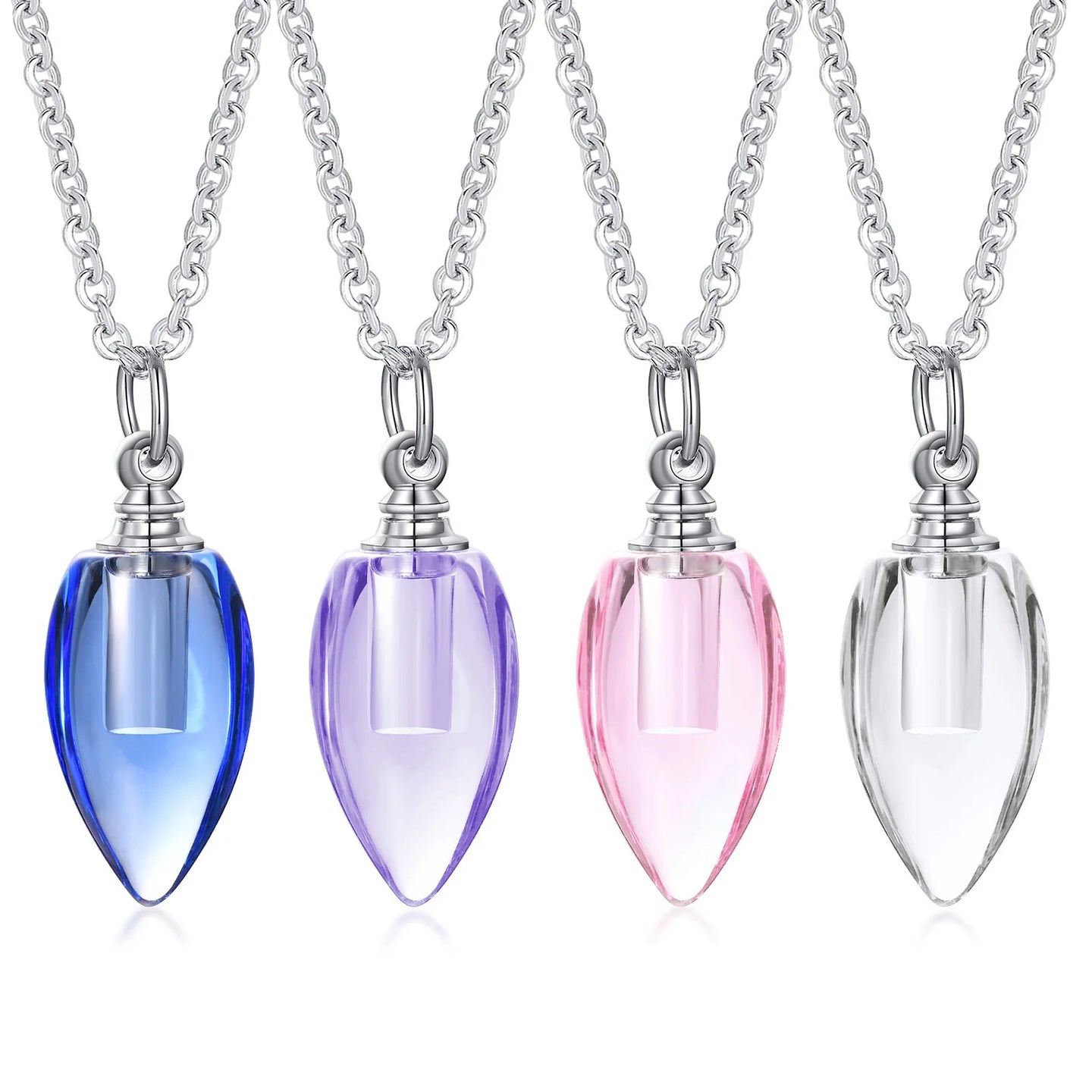 Glass Urn Necklace Pendant for Ashes Cremation Jewelry