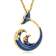 Ocean Wave Urn Necklace Stainless steel