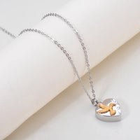 Cremation Jewelry Dove Heart