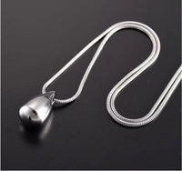 Ashes Keepsake Premium Quality Stainless Steel Tear Drop Urn Pendant For Men or Women