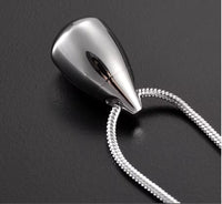Ashes Keepsake Premium Quality Stainless Steel Tear Drop Urn Pendant For Men or Women