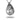 Ashes Keepsake Evil’s Eye Teardrop Urn Necklace, Drop Stainless Steel Cremation Jewelry For Cremains With Zirconia