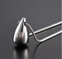 Ashes Keepsake Premium Quality Stainless Steel Tear Drop Urn Pendant For Men or Women