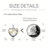 Ashes Keepsake Infinity Heart Dad Urn Necklace for Ashes Father Cremation Jewelry