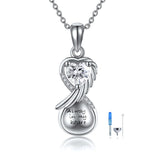Ashes Keepsake 925 Sterling Silver Infinity Urn Necklace for Cremation Ashes