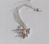 Ashes Keepsake 925 Sterling Silver Bee Urn Necklace / Bumble Bee Memorial Cremation Jewelry