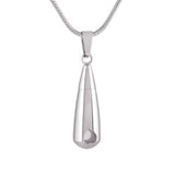 Ashes Keepsake Teardrop Mini Heart Urn Necklace For Ashes Stainless Steel Cremation Jewelry