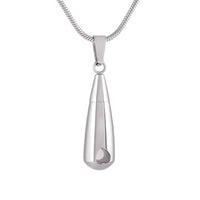 Ashes Keepsake Teardrop Mini Heart Urn Necklace For Ashes Stainless Steel Cremation Jewelry