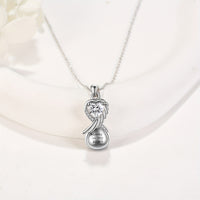 Ashes Keepsake 925 Sterling Silver Infinity Urn Necklace for Cremation Ashes