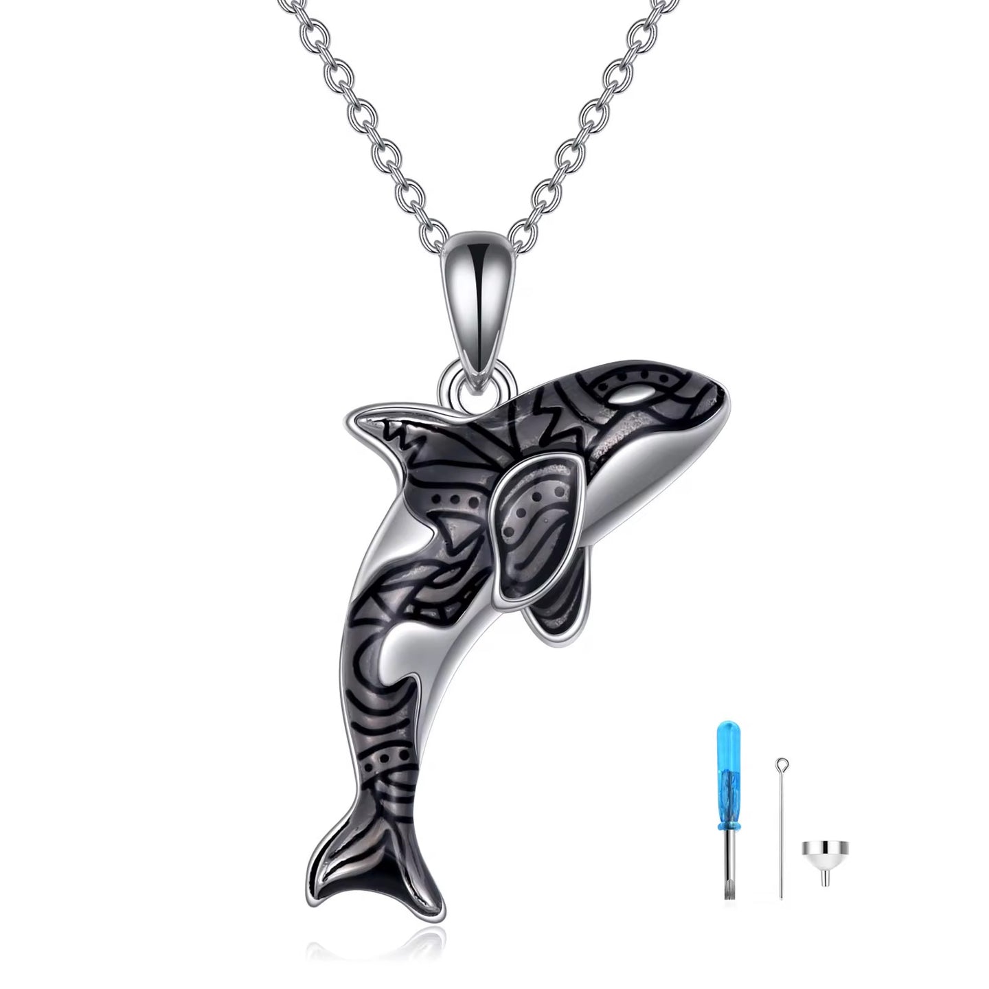Ashes Keepsake Orka Sterling Silver Urn Necklace For Ashes Cremation Jewelry