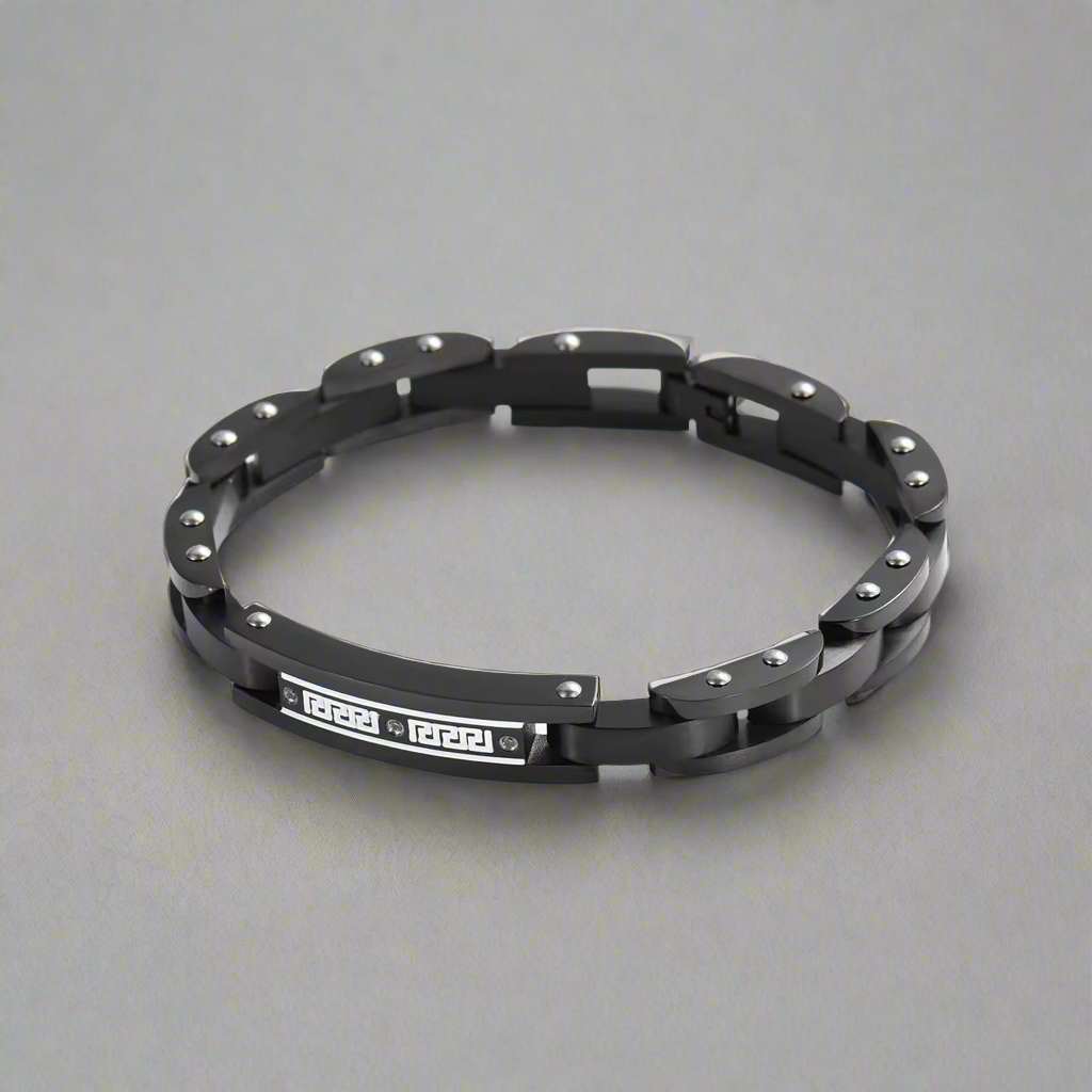 Ashes Keepsake Heavy Stainless Steel Chain Link Urn Bracelet For Men, Rememberance Jewelry For Cremains