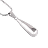 Ashes Keepsake Teardrop Mini Heart Urn Necklace For Ashes Stainless Steel Cremation Jewelry