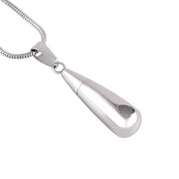 Ashes Keepsake Teardrop Mini Heart Urn Necklace For Ashes Stainless Steel Cremation Jewelry