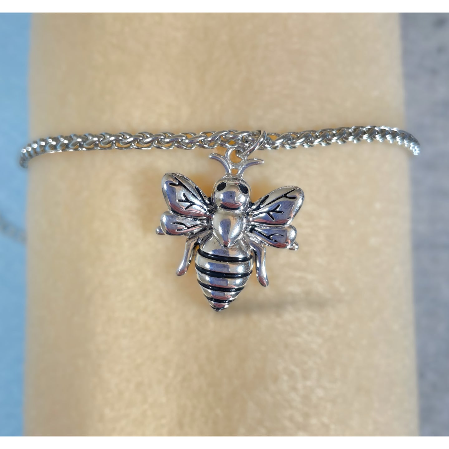 Ashes Keepsake 925 Sterling Silver Bee Urn Necklace / Bumble Bee Memorial Cremation Jewelry