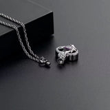 Ashes Keepsake Infinity Heart Urn Necklace With Heart Zirconia Crystal Cremation Jewelry For Women