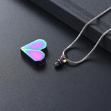 Ashes Keepsake Convertible Square Heart Urn Necklace Cremation Jewelry For Ashes