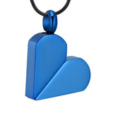 Ashes Keepsake Convertible Square Heart Urn Necklace Cremation Jewelry For Ashes