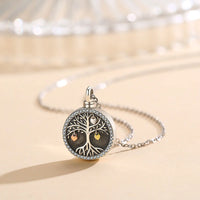 Sterling Silver Tree of Life Heart Urn Necklace