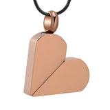 Ashes Keepsake Convertible Square Heart Urn Necklace Cremation Jewelry For Ashes